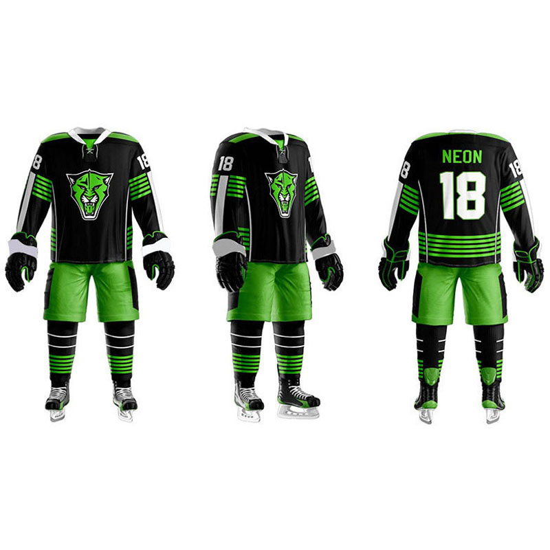 100% Polyester Sublimated Ice Hockey Uniform