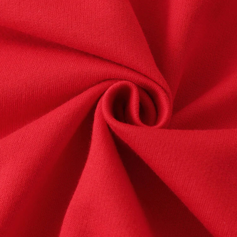 Red & White Colorblock Raglan Sweatshirts