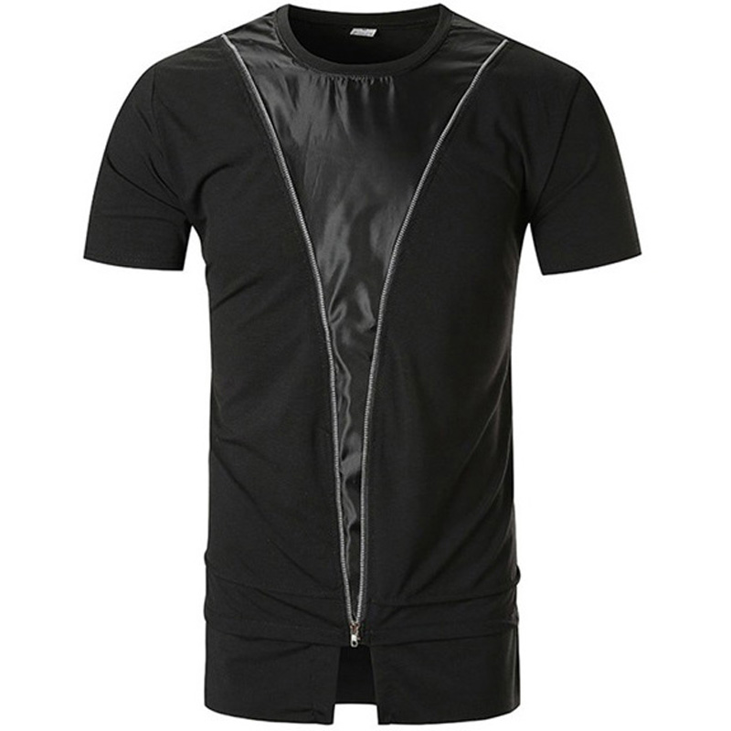 White Black Patchwork T-Shirt