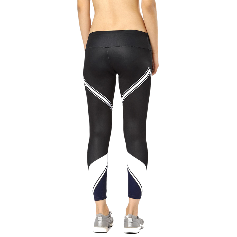 Black & White Color Block Leggings