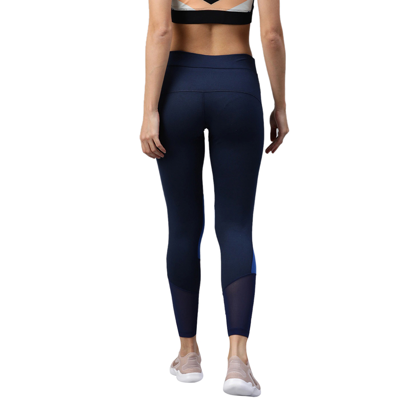 Blue Colorblocked Rapid Dry Leggings